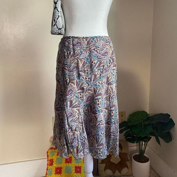 Y2K paisley silk midi skirt - Picture 8 of 8